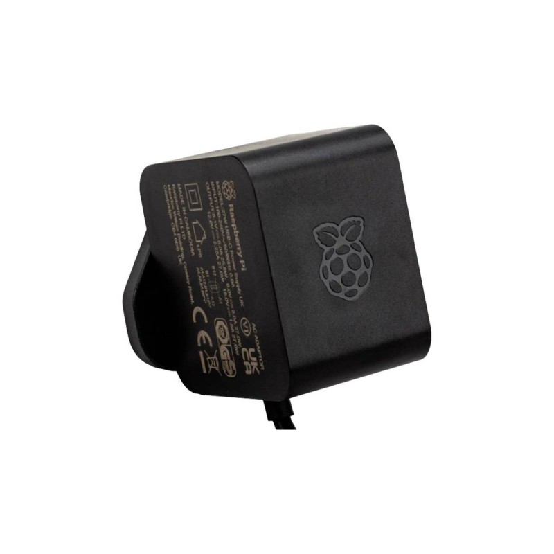 Raspberry Pi 27W USB-C Power Supply Black